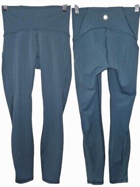 Lululemon Athletica Leggings Size 4 Women's Mesh Gym Pants + Bag 26" Inseam